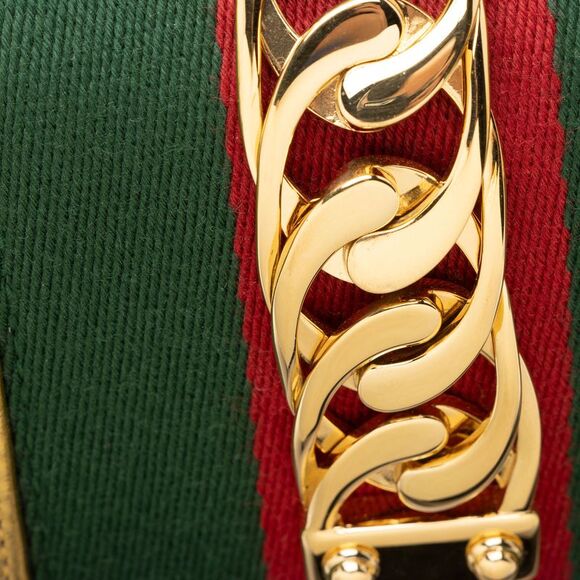 Gucci GG Velvet Web Sylvie Mini Top Handle - Picture 12 of 14